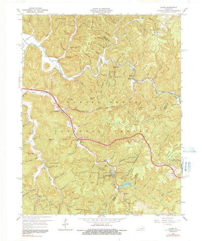 United States Geological Survey Slade, KY (1966, 24000-Scale) digital map