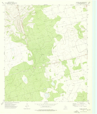 United States Geological Survey Slager Lake, TX (1973, 24000-Scale) digital map