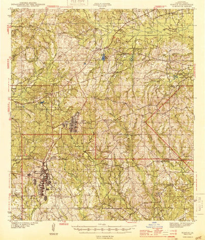 United States Geological Survey Slagle, LA (1944, 62500-Scale) digital map