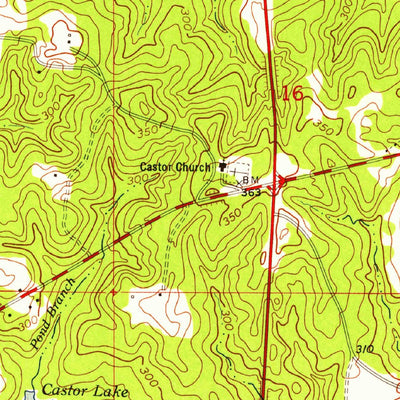 United States Geological Survey Slagle, LA (1954, 24000-Scale) digital map