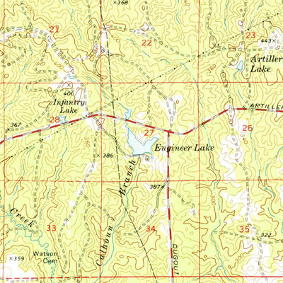 United States Geological Survey Slagle, LA (1974, 62500-Scale) digital map