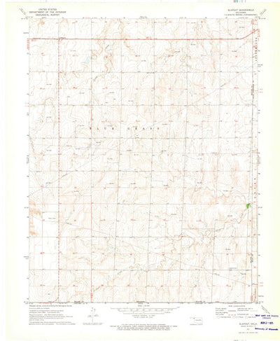 United States Geological Survey Slapout, OK (1971, 24000-Scale) digital map