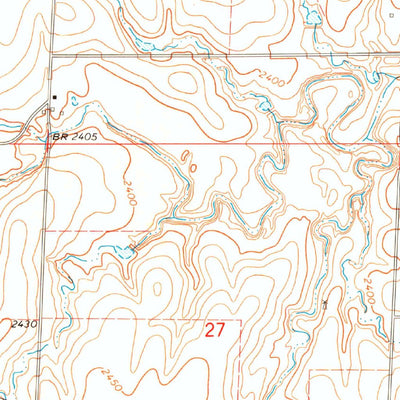 United States Geological Survey Slapout, OK (1971, 24000-Scale) digital map