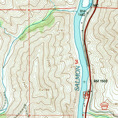 United States Geological Survey Slate Creek, ID (1995, 24000-Scale) digital map