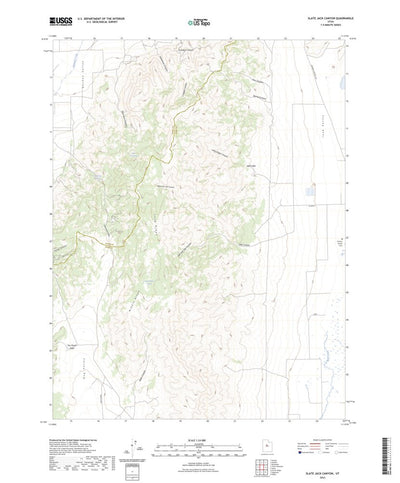 United States Geological Survey Slate Jack Canyon, UT (2023, 24000-Scale) digital map