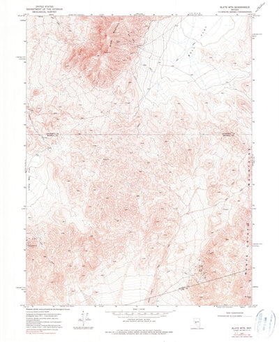 United States Geological Survey Slate Mountain, NV (1972, 24000-Scale) digital map