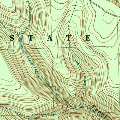 United States Geological Survey Slate Run, PA (1994, 24000-Scale) digital map