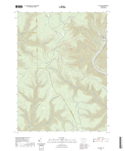 United States Geological Survey Slate Run, PA (2023, 24000-Scale) digital map