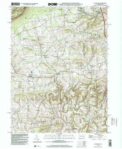 United States Geological Survey Slatedale, PA (1999, 24000-Scale) digital map