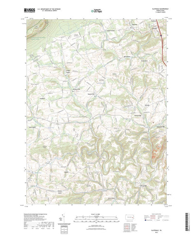 United States Geological Survey Slatedale, PA (2023, 24000-Scale) digital map