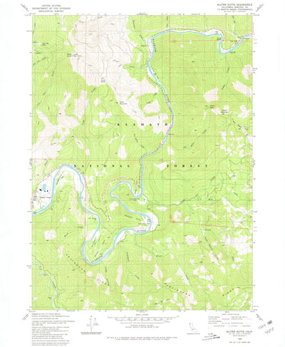 United States Geological Survey Slater Butte, CA (1980, 24000-Scale) digital map