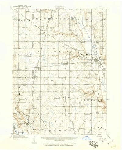 United States Geological Survey Slater, IA (1911, 62500-Scale) digital map
