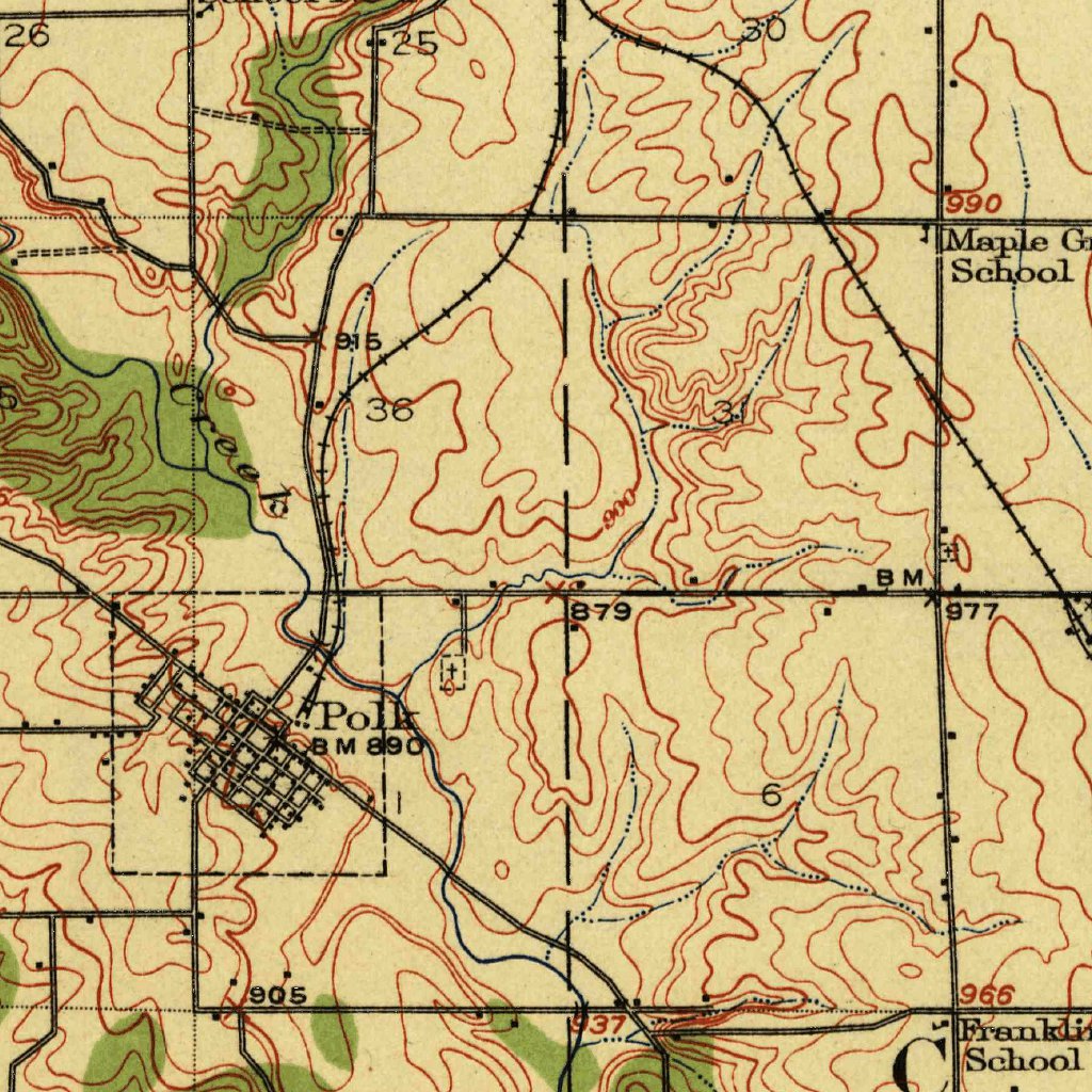 Slater, IA (1913, 62500-Scale) Map by United States Geological Survey ...