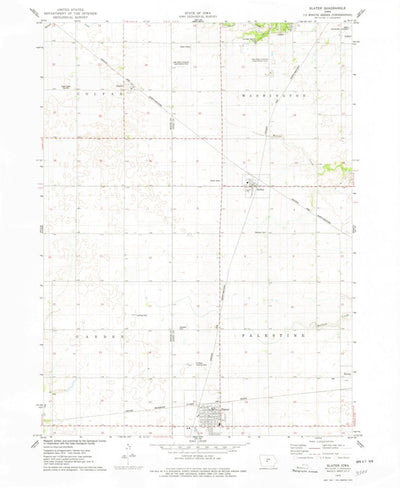 United States Geological Survey Slater, IA (1975, 24000-Scale) digital map