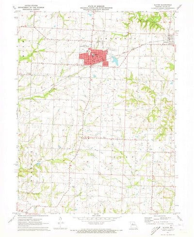 United States Geological Survey Slater, MO (1971, 24000-Scale) digital map