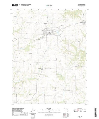 United States Geological Survey Slater, MO (2021, 24000-Scale) digital map