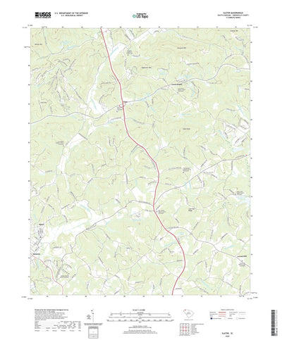 United States Geological Survey Slater, SC (2020, 24000-Scale) digital map