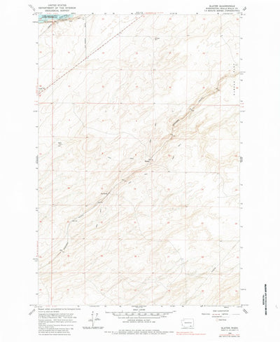 United States Geological Survey Slater, WA (1964, 24000-Scale) digital map