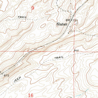United States Geological Survey Slater, WA (1964, 24000-Scale) digital map