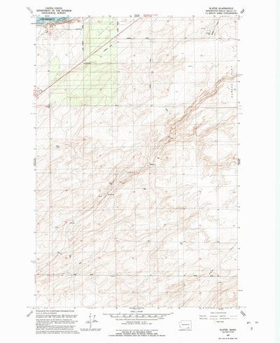 United States Geological Survey Slater, WA (1991, 24000-Scale) digital map