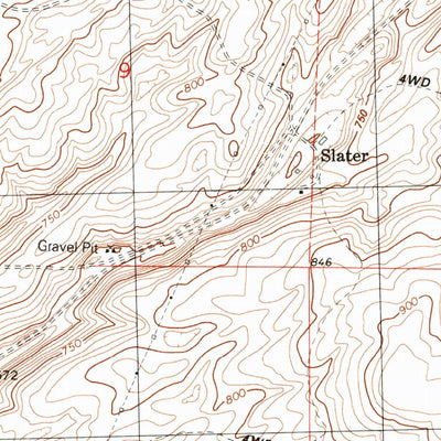 United States Geological Survey Slater, WA (1991, 24000-Scale) digital map