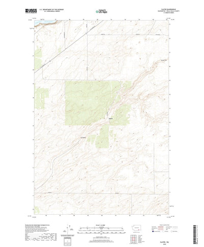 United States Geological Survey Slater, WA (2020, 24000-Scale) digital map