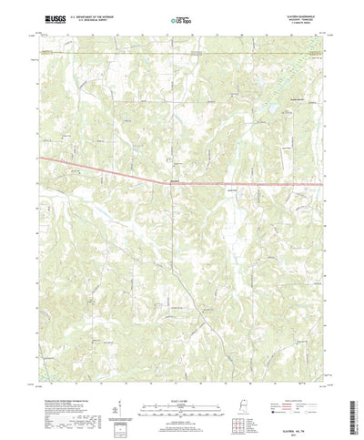United States Geological Survey Slayden, MS (2021, 24000-Scale) digital map