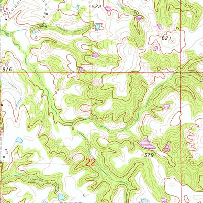 United States Geological Survey Slayden, MS-TN (1965, 24000-Scale) digital map