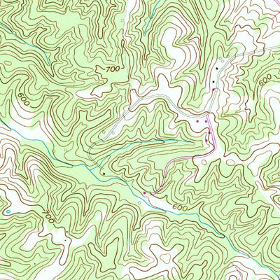 United States Geological Survey Slayden, TN (1958, 24000-Scale) digital map