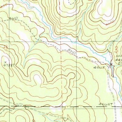 United States Geological Survey Sled Springs, OR (1990, 24000-Scale) digital map