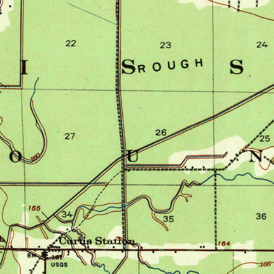 United States Geological Survey Sledge, MS (1939, 62500-Scale) digital map