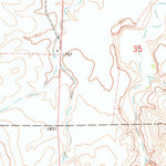 United States Geological Survey Sleeping Bear Creek NW, OK (1970, 24000-Scale) digital map