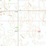 United States Geological Survey Sleeping Bear Creek SE, OK (1970, 24000-Scale) digital map