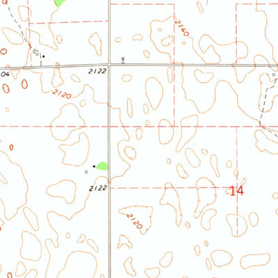United States Geological Survey Sleeping Bear Creek SE, OK (1970, 24000-Scale) digital map