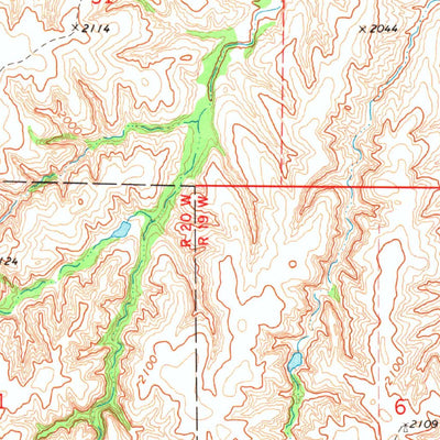 United States Geological Survey Sleeping Bear Creek SE, OK (1970, 24000-Scale) digital map