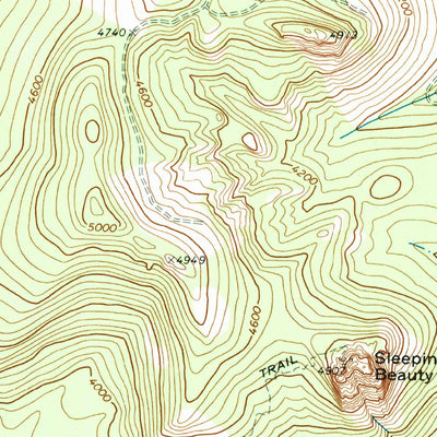 United States Geological Survey Sleeping Beauty, WA (1970, 24000-Scale) digital map