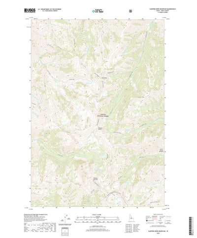 United States Geological Survey Sleeping Deer Mountain, ID (2020, 24000-Scale) digital map