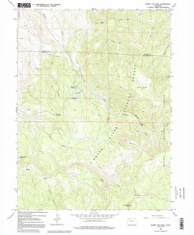 United States Geological Survey Sleepy Cat Peak, CO (1966, 24000-Scale) digital map