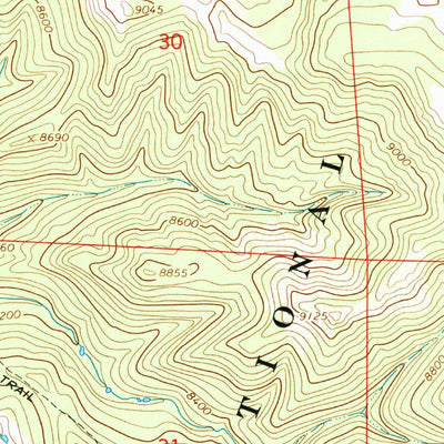 United States Geological Survey Sleepy Cat Peak, CO (1966, 24000-Scale) digital map