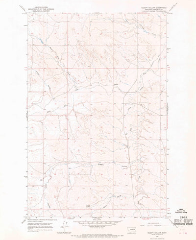 United States Geological Survey Sleepy Hollow, MT (1965, 24000-Scale) digital map