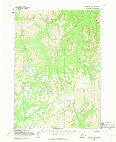 United States Geological Survey Sleetmute A-7, AK (1954, 63360-Scale) digital map