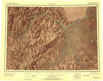 United States Geological Survey Sleetmute, AK (1950, 250000-Scale) digital map