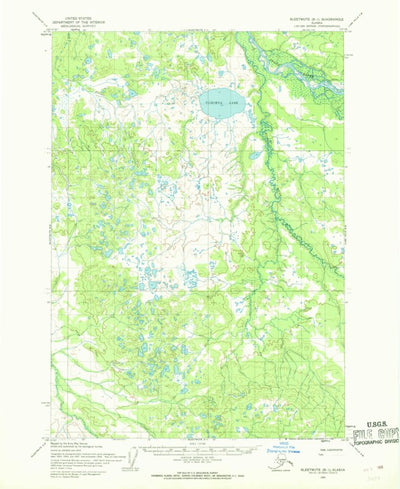 United States Geological Survey Sleetmute B-1, AK (1954, 63360-Scale) digital map