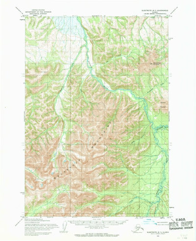 United States Geological Survey Sleetmute B-7, AK (1954, 63360-Scale) digital map