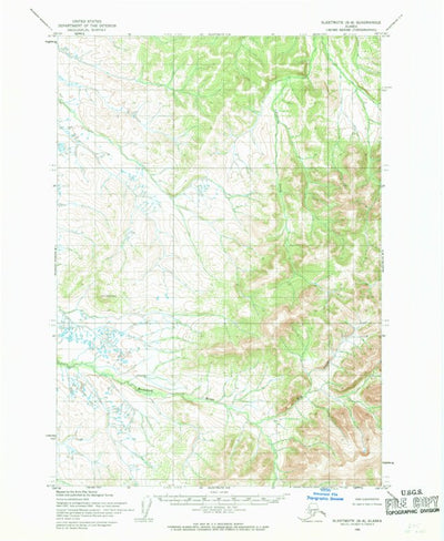 United States Geological Survey Sleetmute B-8, AK (1954, 63360-Scale) digital map