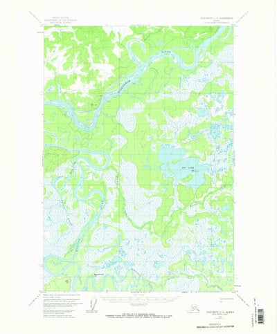 United States Geological Survey Sleetmute C-3, AK (1954, 63360-Scale) digital map