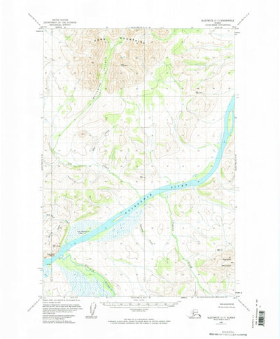 United States Geological Survey Sleetmute C-7, AK (1957, 63360-Scale) digital map