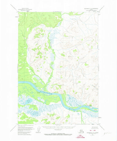 United States Geological Survey Sleetmute C-8, AK (1954, 63360-Scale) digital map