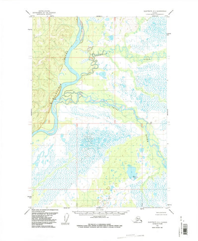United States Geological Survey Sleetmute D-1, AK (1954, 63360-Scale) digital map