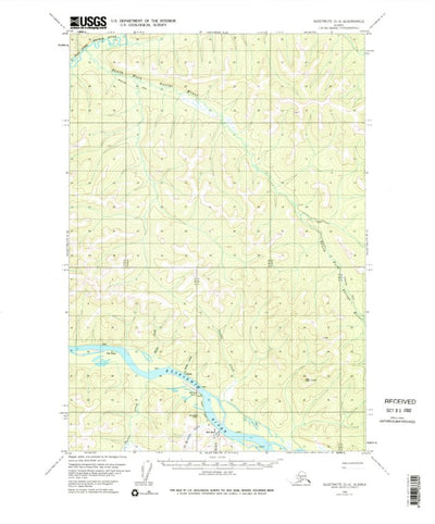 United States Geological Survey Sleetmute D-4, AK (1954, 63360-Scale) digital map